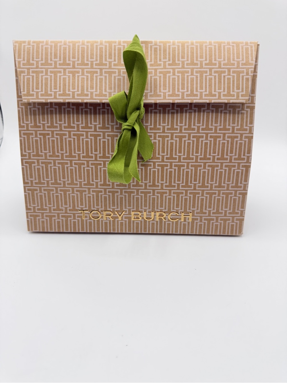 Authentic Tory Burch 2026 Small Flap Top Gift Bag Ribbon Tie Like New
